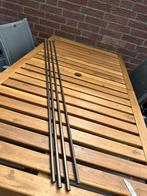 Metalen gordijn trekstangen, Ophalen, Zo goed als nieuw, Bruin, Minder dan 100 cm