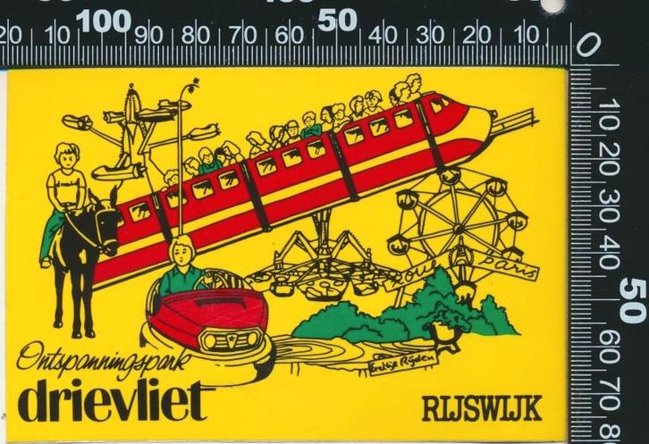 Sticker: Ontspanningspark Drievliet - Rijswijk (1), Verzamelen, Stickers, Zo goed als nieuw, Bedrijf of Vereniging, Ophalen of Verzenden