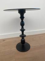 Bijzet tafeltje zwart, Huis en Inrichting, Tafels | Bijzettafels, 45 tot 60 cm, Minder dan 55 cm, Rond, Ophalen of Verzenden