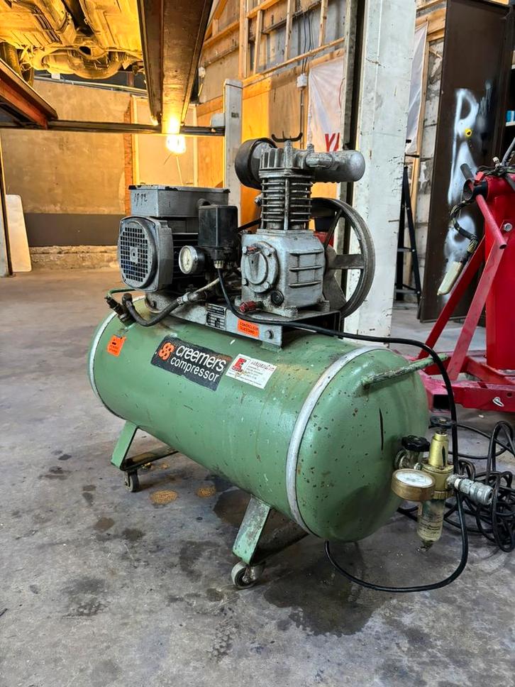 Creemer compressor 75 liter, Doe-het-zelf en Verbouw, Compressors, Zo goed als nieuw, 25 tot 100 liter, 200 tot 400 liter/min