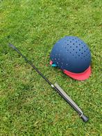 Paardrijden cap maat XS + Dressuur zweep, Dieren en Toebehoren, Paardrijkleding, Ophalen, Gebruikt, Kinderen, Dressuur