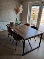 Eetkamertafel met 4 stoelen, Huis en Inrichting, Ophalen, Gebruikt, 50 tot 100 cm, 150 tot 200 cm