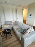 Bank bankstel hoekbank grijs lichtgrijs loods5 woood, Huis en Inrichting, Ophalen, Gebruikt