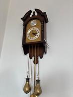 Mooie Wandklok met Slinger en Gewichten, Antiek en Kunst, Antiek | Klokken, Ophalen of Verzenden