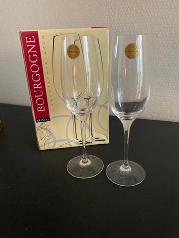 champagne glazen set kristal van 2 stuks samen beschikbaar voor biedingen