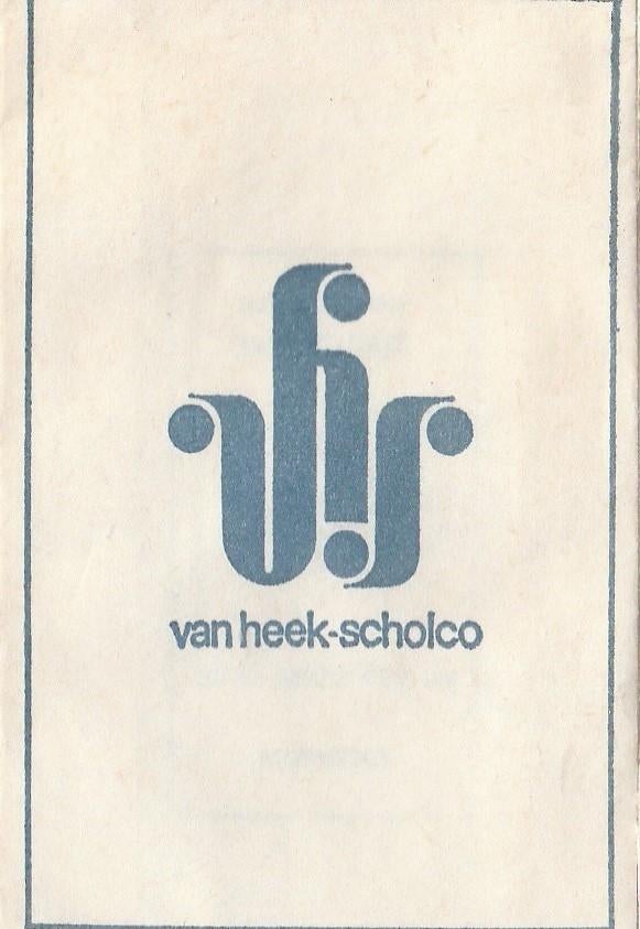 van Heek Scholco, Ophalen of Verzenden