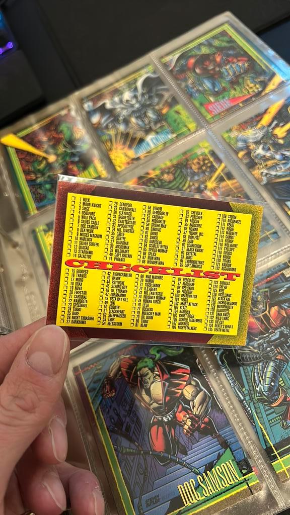 Verzameling 1993 Marvel Trading Cards. 180st Compleet!!, Boeken, Strips | Comics, Zo goed als nieuw, Complete serie of reeks, Amerika