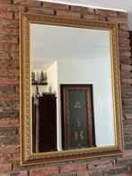 Grote spiegel, gouden lijst, Ophalen, 100 tot 150 cm, Zo goed als nieuw, 75 tot 100 cm