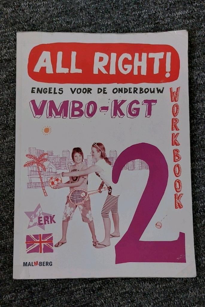 All Right! Engels voor onderbouw VMBO-KGT work-/textbook 2, Boeken, Schoolboeken, Engels, VMBO, Ophalen of Verzenden