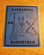 Sticker amateur zender radio piraat Katharina, BARNEVELD, Ophalen of Verzenden, Zo goed als nieuw
