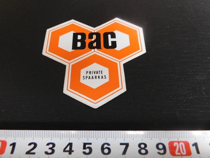 stickers BAC private spaarkas, Verzamelen, Stickers, Zo goed als nieuw, Ophalen