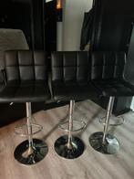 3 Verstelbare Barkrukken, Huis en Inrichting, Barkrukken, 2 krukken, Ophalen, Zo goed als nieuw, 60 tot 90 cm