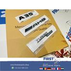 A35 AMG LETTERS SET ZWART LOGO SET Mercedes A KLASSE BADGE 2, Gebruikt, -, Ophalen of Verzenden, -