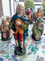 Jaren 50 Kerstgroep - 19 Delig Gips, Antiek en Kunst, Ophalen of Verzenden