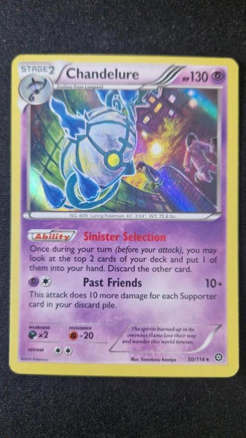 Chandelure (STS 50/114) Pokémon kaart, Hobby en Vrije tijd, Verzamelkaartspellen | Pokémon, Gebruikt, Losse kaart, Ophalen of Verzenden