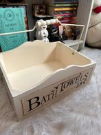 Vintage bath towel kist, Huis en Inrichting, Woonaccessoires | Kisten, Ophalen of Verzenden, Zo goed als nieuw, 50 tot 100 cm