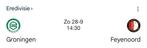 Gezocht, 2 kaarten FC Groningen- Feyenoord, Tickets en Kaartjes, Twee personen