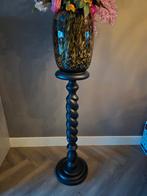 Te koop mat zwarten houten zuil / pilaar, Ophalen, Zo goed als nieuw