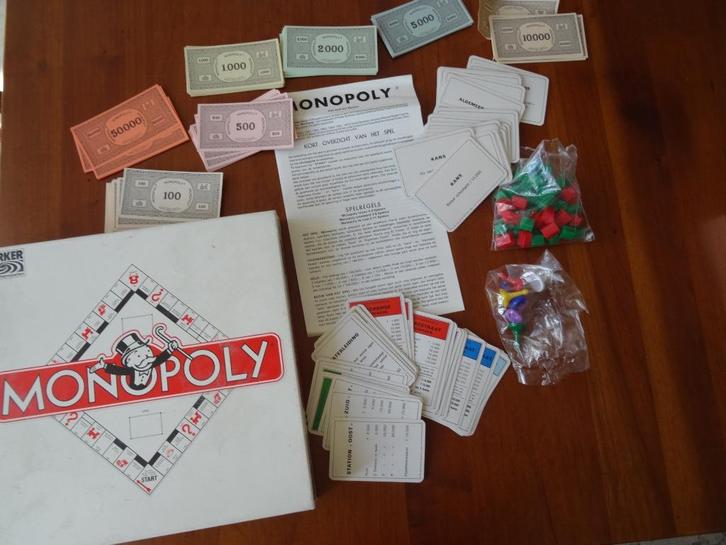 Monopoly - in guldens, Hobby en Vrije tijd, Gezelschapsspellen | Bordspellen, Zo goed als nieuw, Ophalen of Verzenden