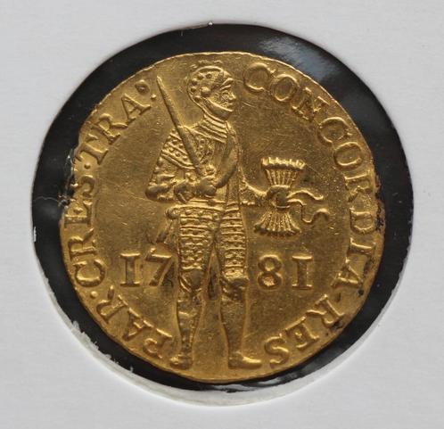 Gouden dukaat 1781 Utrecht, Postzegels en Munten, Munten | Nederland, Losse munt, Overige waardes, Vóór koninkrijk, Goud, Verzenden