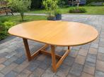 Blank eiken eettafel, Huis en Inrichting, Tafels | Eettafels, Ophalen, Gebruikt, 100 tot 150 cm, Eikenhout