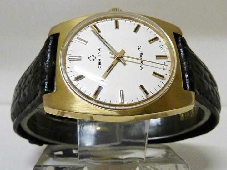 Certina Waterking 275 – verguld, Sieraden, Tassen en Uiterlijk, Horloges | Antiek, Polshorloge, Overige merken, Goud, 1960 of later