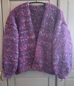Nieuw handgemaakt mohair/alpaca vest, een maat, Paars, Maat 46/48 (XL) of groter, Nieuw, Ophalen of Verzenden