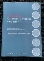Een selectie uit de sociale werking van recht, Ophalen of Verzenden, Zo goed als nieuw, Sociale wetenschap