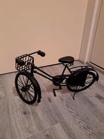 Te koop decoratie zwarte metalen fiets, Ophalen, Zo goed als nieuw