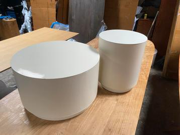Beige metalen bijzettafel set - B keuze beschikbaar voor biedingen