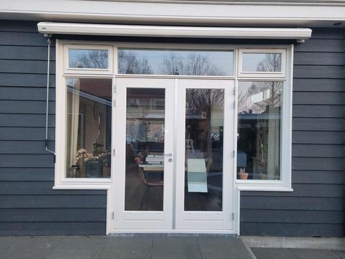 Hardhouten Kozijn met dubbele deuren, Doe-het-zelf en Verbouw, Kozijnen en Schuifpuien, Zo goed als nieuw, Deurkozijn, Hout, Ophalen of Verzenden