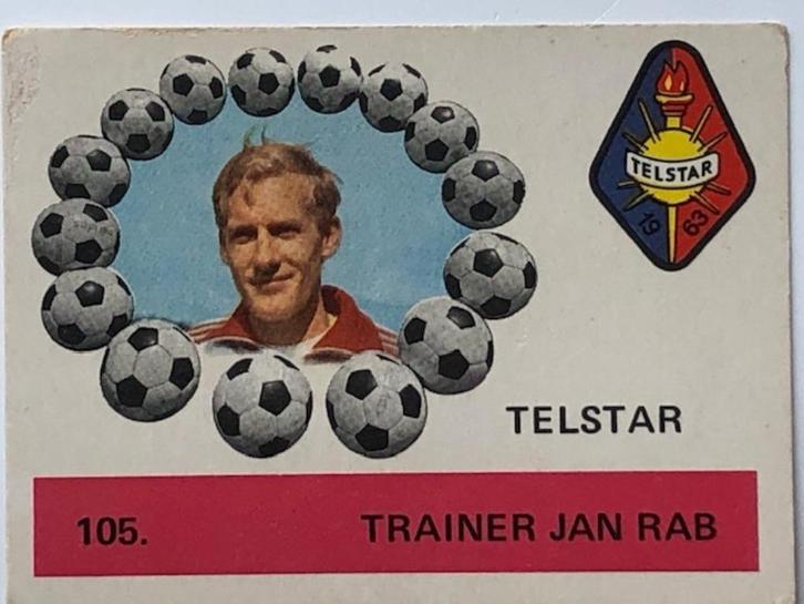Voetbalplaatjes  Telstar    Jan Rab   Monty Gum Album, Verzamelen, Sportartikelen en Voetbal, Gebruikt, Spelerskaart, Overige binnenlandse clubs