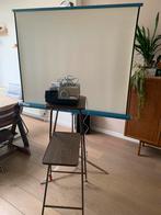 Diaprojector set met scherm en tafel, Ophalen, Gebruikt, Met scherm