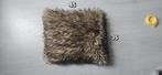 Brown fluffy/fur cushion | Bruin pluizig/bontkussen, Ophalen of Verzenden, Zo goed als nieuw, Bruin