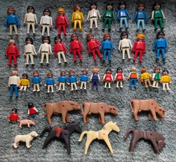 Vintage playmobile figuren, dieren en accessories beschikbaar voor biedingen