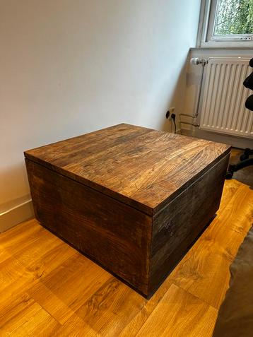 Houten Salontafel - 65x65x39cm