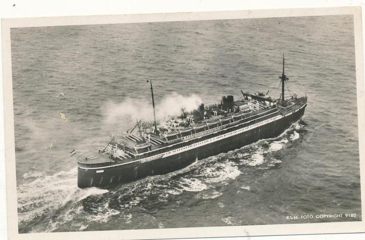 1052  m.s. Johan van Oldebarnevelt  Amsterdam Stoomvaart, Verzamelen, Scheepvaart, Kaart, Foto of Prent, Ophalen of Verzenden