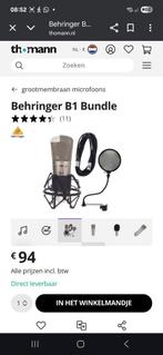 Behringer B1 Studio Opname Se, Ophalen of Verzenden, Nieuw, Studiomicrofoon