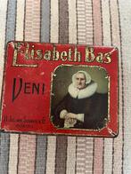 Oude Elisabeth Bas Sigaren blik, Ophalen of Verzenden, Gebruikt, Tabaksdoos of Verpakking