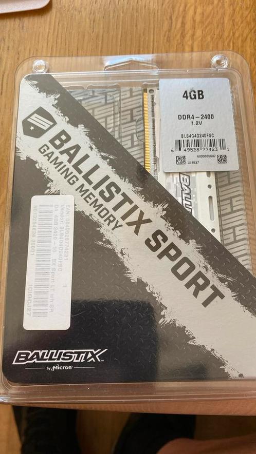 Ballistix Ballistix Sport LT 4GB DDR4, Computers en Software, RAM geheugen, Nieuw, Desktop, 4 GB, DDR4, Ophalen of Verzenden