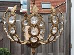 Spaanse lamp kroonluchter hanglamp hollywood regency, Ophalen, Glas, Hollywood regency, Vintage, 50 tot 75 cm