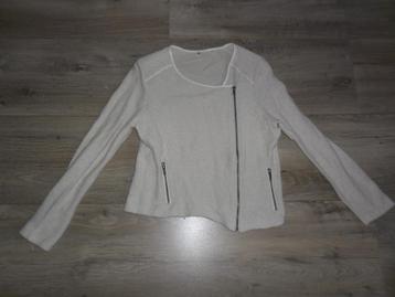 Miss Etam Beige Jasje Met Rits Maat XXL beschikbaar voor biedingen