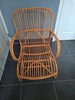 Luie stoel van rotan als nieuw., Ophalen, Zo goed als nieuw, Bruin, Eén