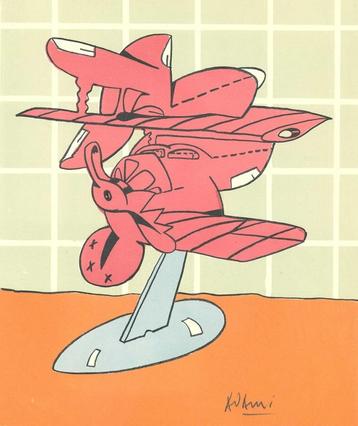 Valerio Adami - Compositie - Litho Drukgesign. beschikbaar voor biedingen