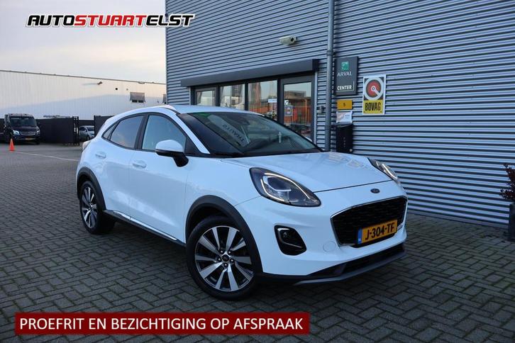 Ford Puma 1.0 Hybrid Titanium X 1e Eigenaar | NL-Auto | Voll, Auto's, Ford, Bedrijf, Te koop, Puma, ABS, Airbags, Airconditioning