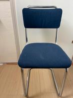 5 eetkamerstoelen, Huis en Inrichting, Stoelen, Ophalen, Gebruikt, Blauw, Stof