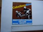 sticker oud Caballero MOTORCROSS zijspan BENS vintage cross, Verzenden, Zo goed als nieuw, Bedrijf of Vereniging