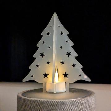 Kersttafel versiering "kerstboom met ledlampje" beschikbaar voor biedingen