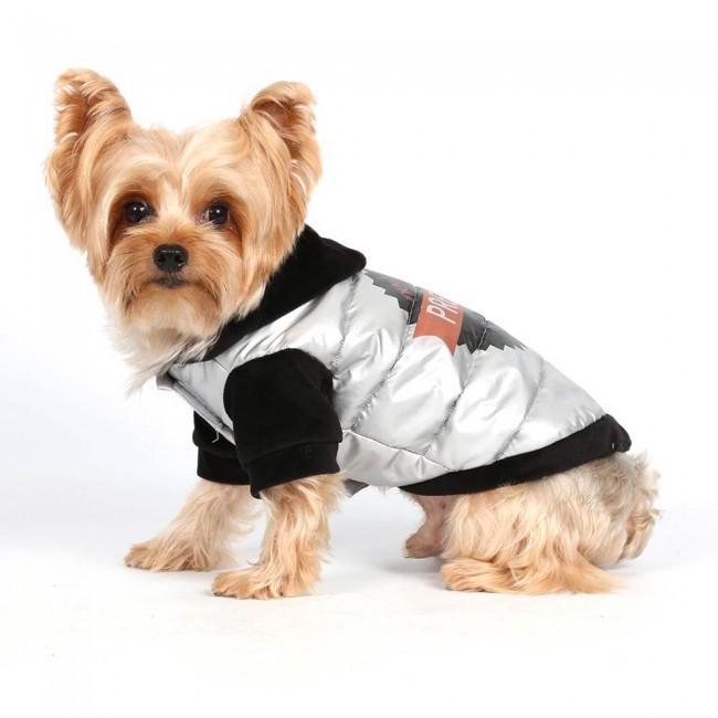 Zilveren hondenjas Doggydolly maat S of XXS, Dieren en Toebehoren, Hondenkleding, Nieuw, Hondenjas, Ophalen of Verzenden