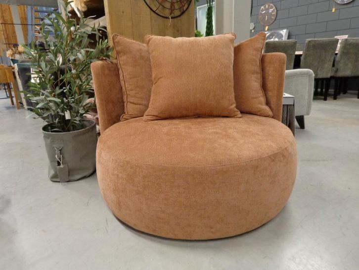 Ronde fauteuil Nova UrbanSofa, Huis en Inrichting, Fauteuils, Nieuw, Stof, 100 tot 125 cm, 75 tot 100 cm, Ophalen